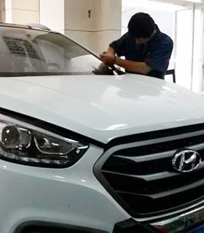 寶安某玻璃修複加盟店